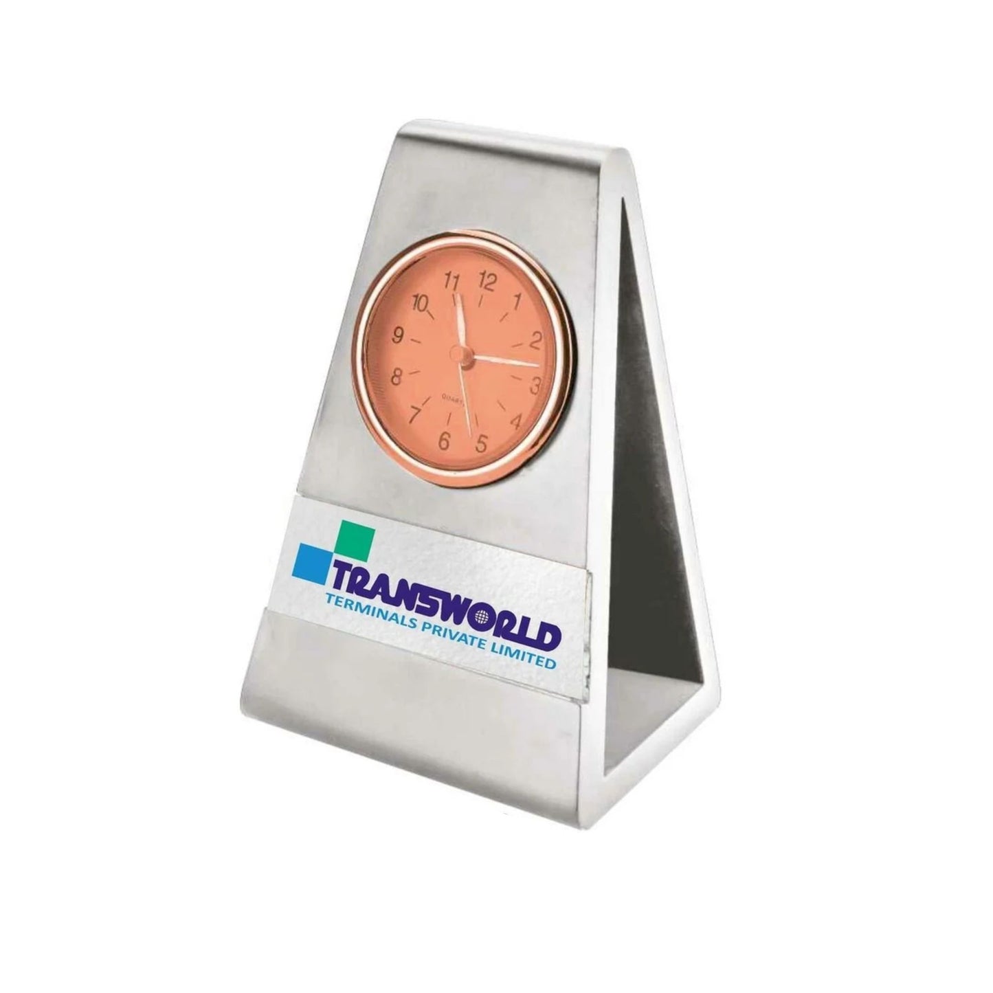 Rose Golf Finish Desk Clock