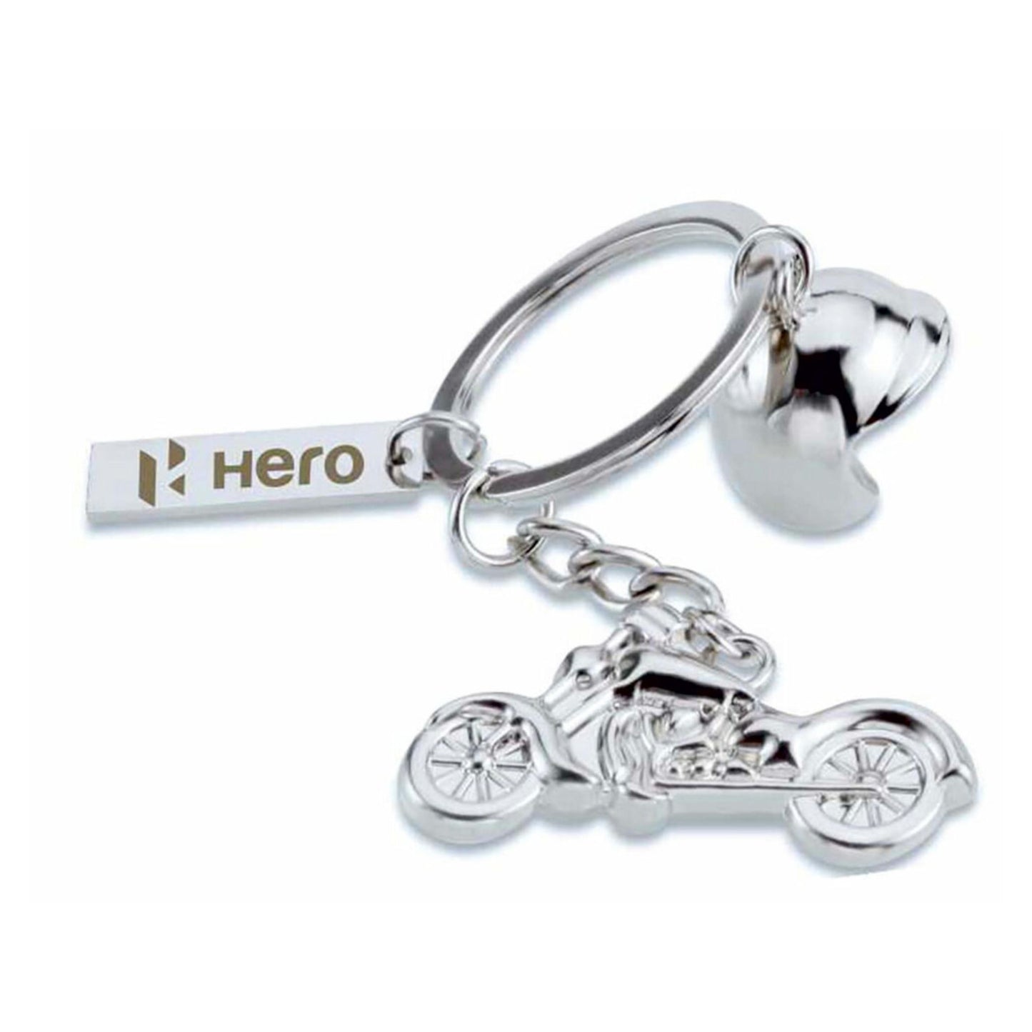 Classic Bike & Helmet Keychain