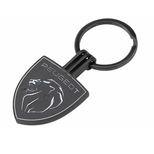 Gunmetal Peugeot Keychain