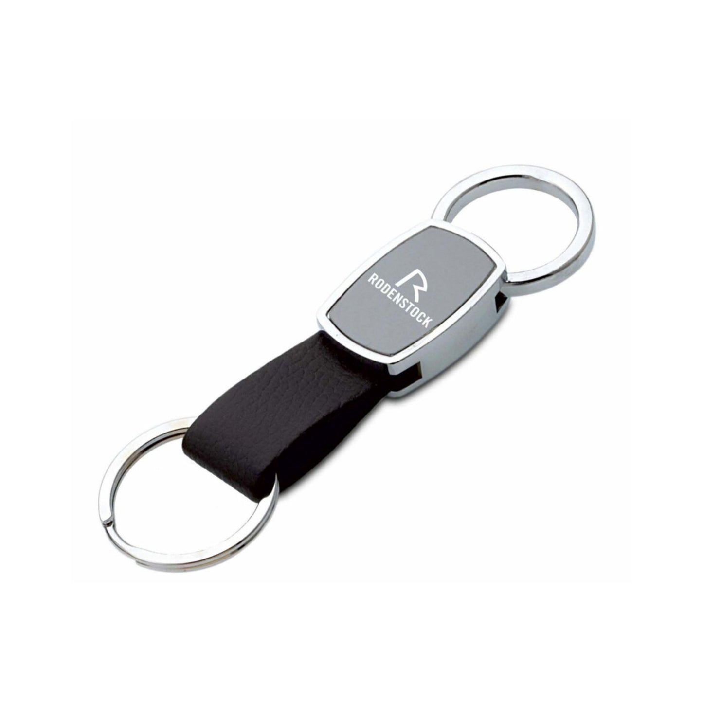 Dual Ring Oval Keychain