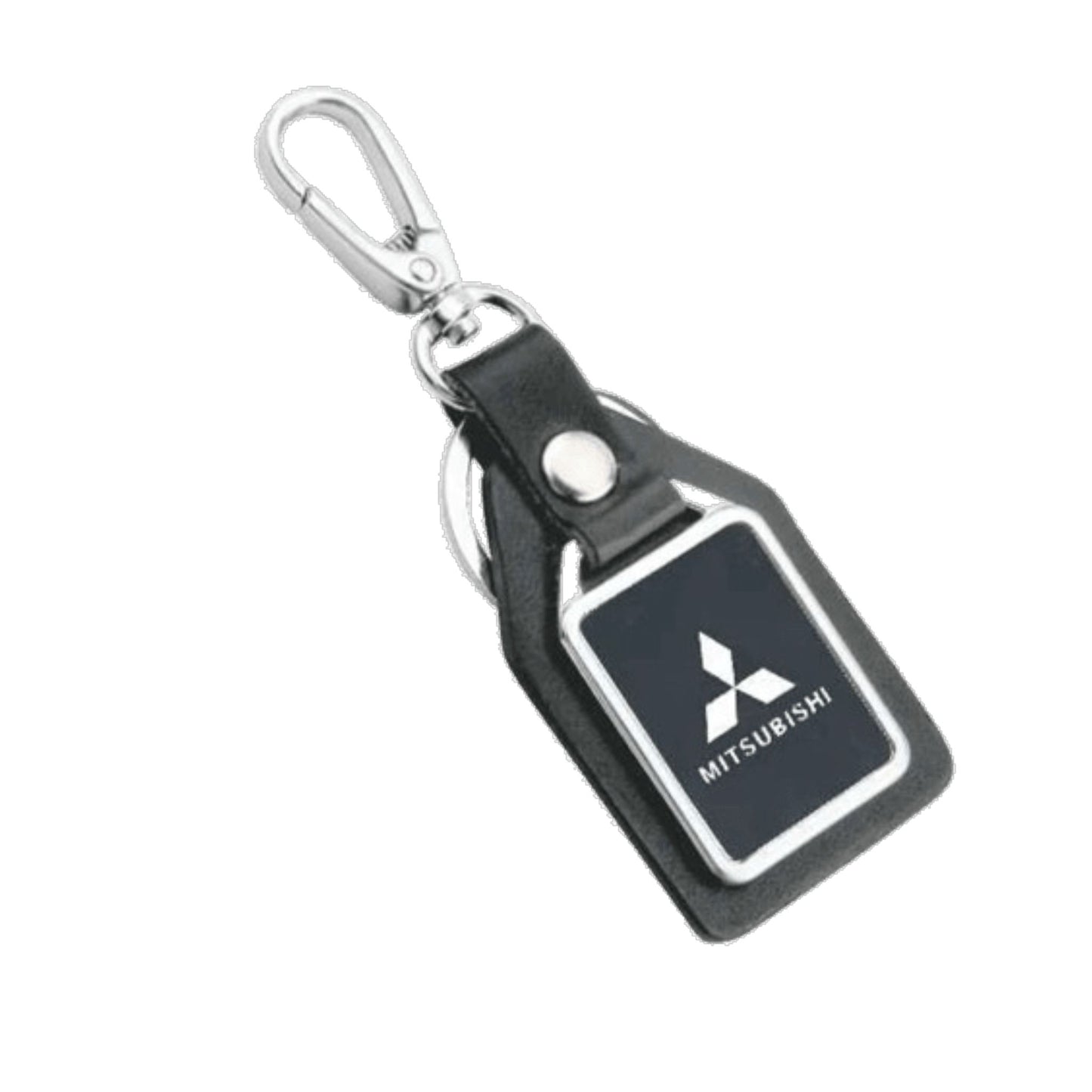 Metal Leather Keychain