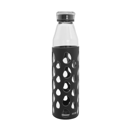 Bubble Borosilicate Glass Bottle with Silicone Sleeve