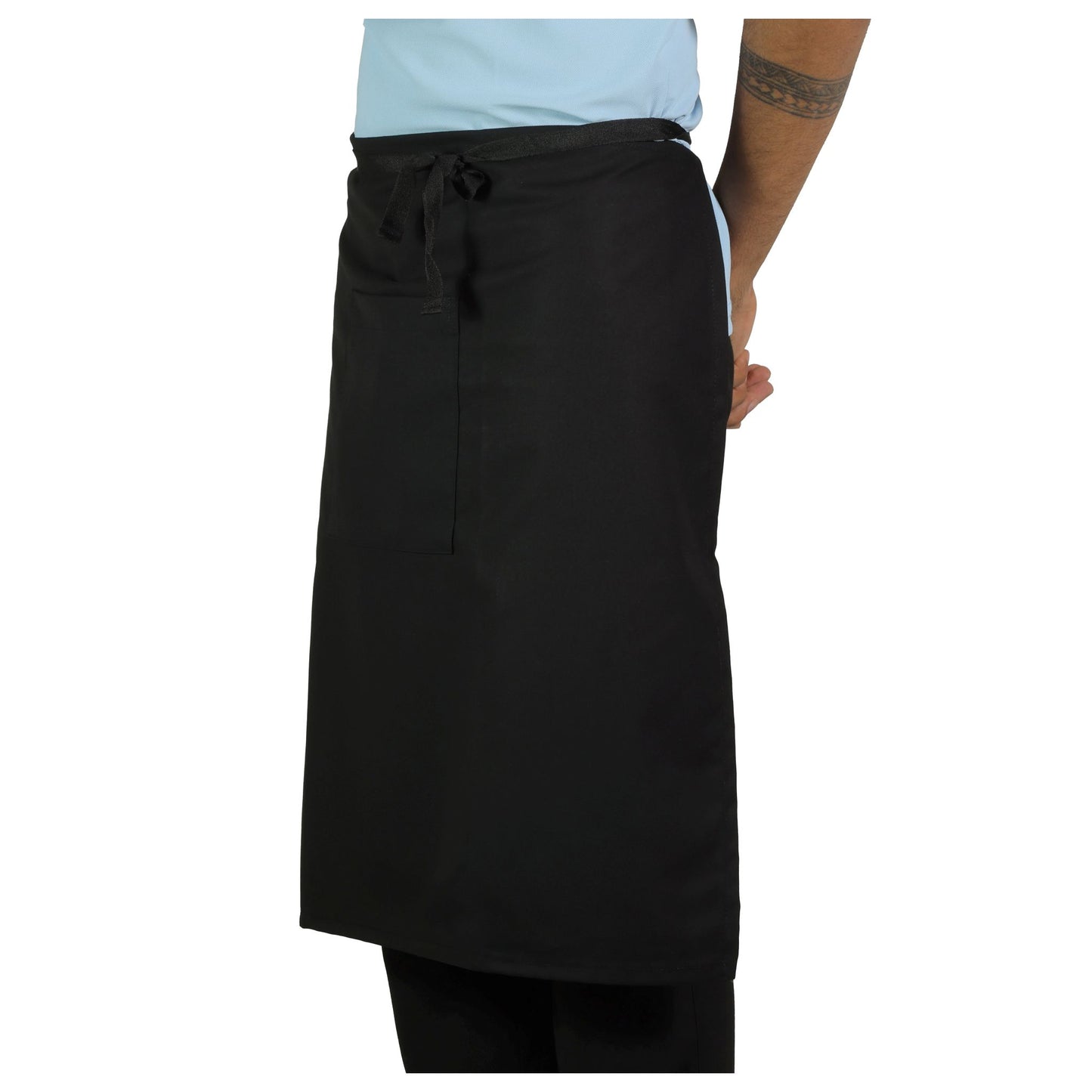 Washing Waist Apron Black Regular