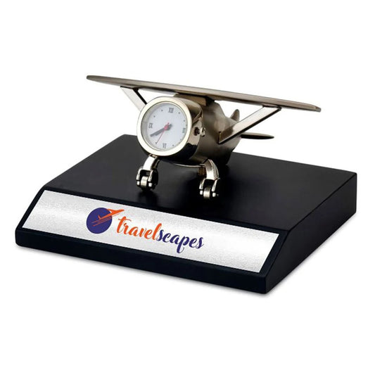 Aeroplane Design Office Table Clock