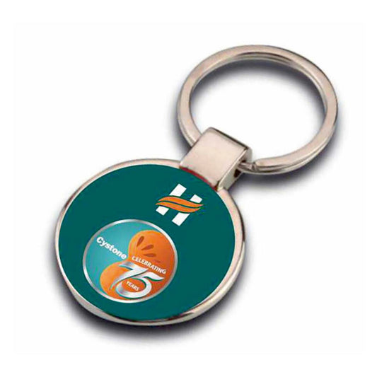 Round Metal Keychain