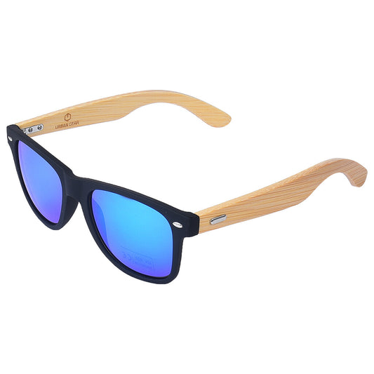 Bleu Bamboo Mirror Lens Sunglass - UV400