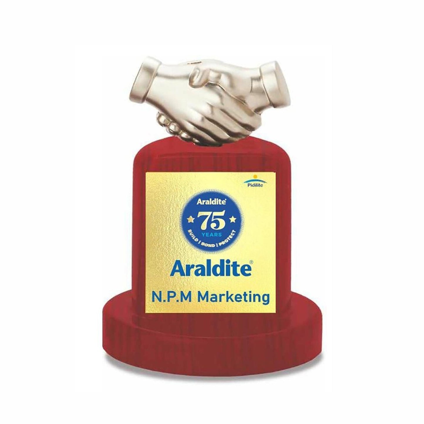 Premium Silver Handshake Memento