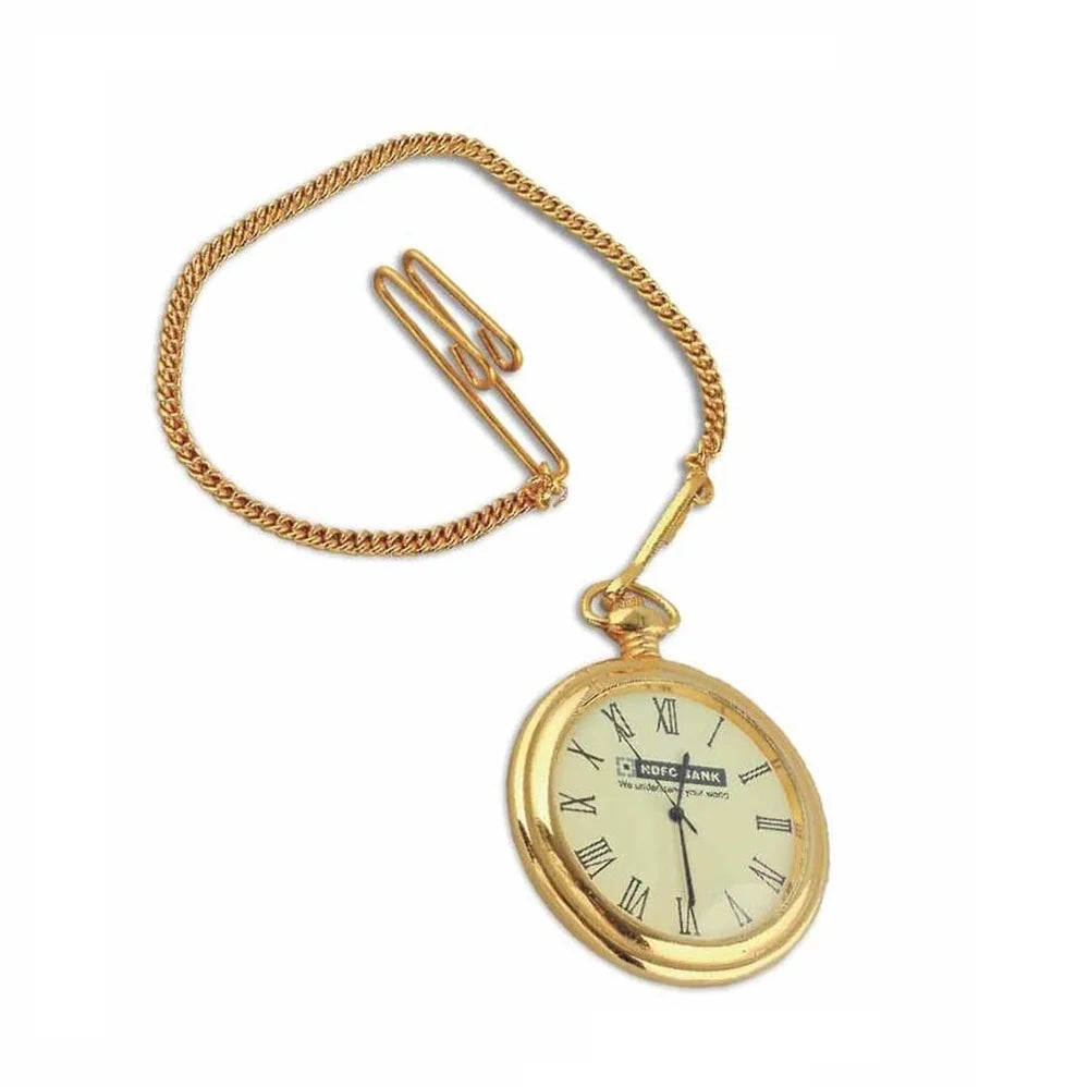 Gold Pocket Watch With Lid