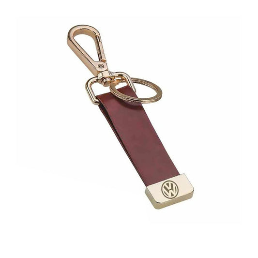 Brown Premium Leather Keychain
