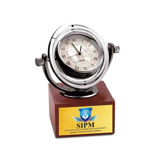 Rotating Table Clock Desktop