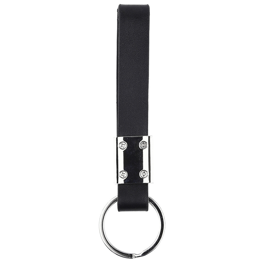 Lofty Faux Leather Keychain