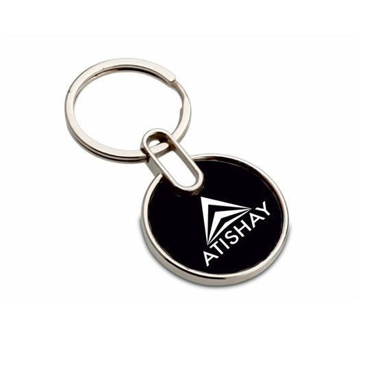 Round Steel Keychain