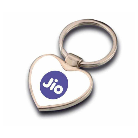 Heart-Shaped Metal Keychain