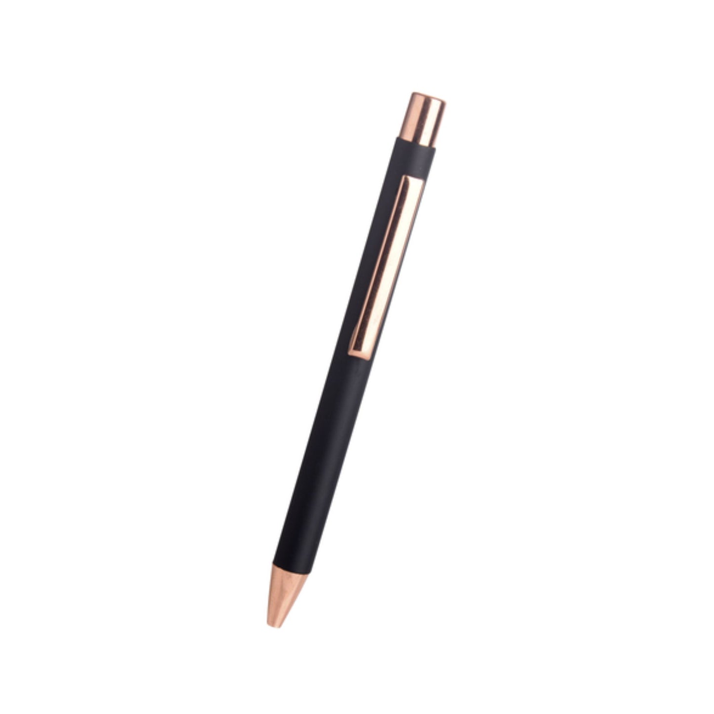 Matte-Finished Black Pen with Copper Clip
