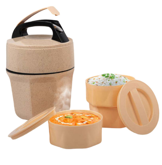 Plastic container lunch box with spoon
