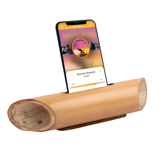 Bamboo Music Amplifier for Smartphones in PU gloss finish