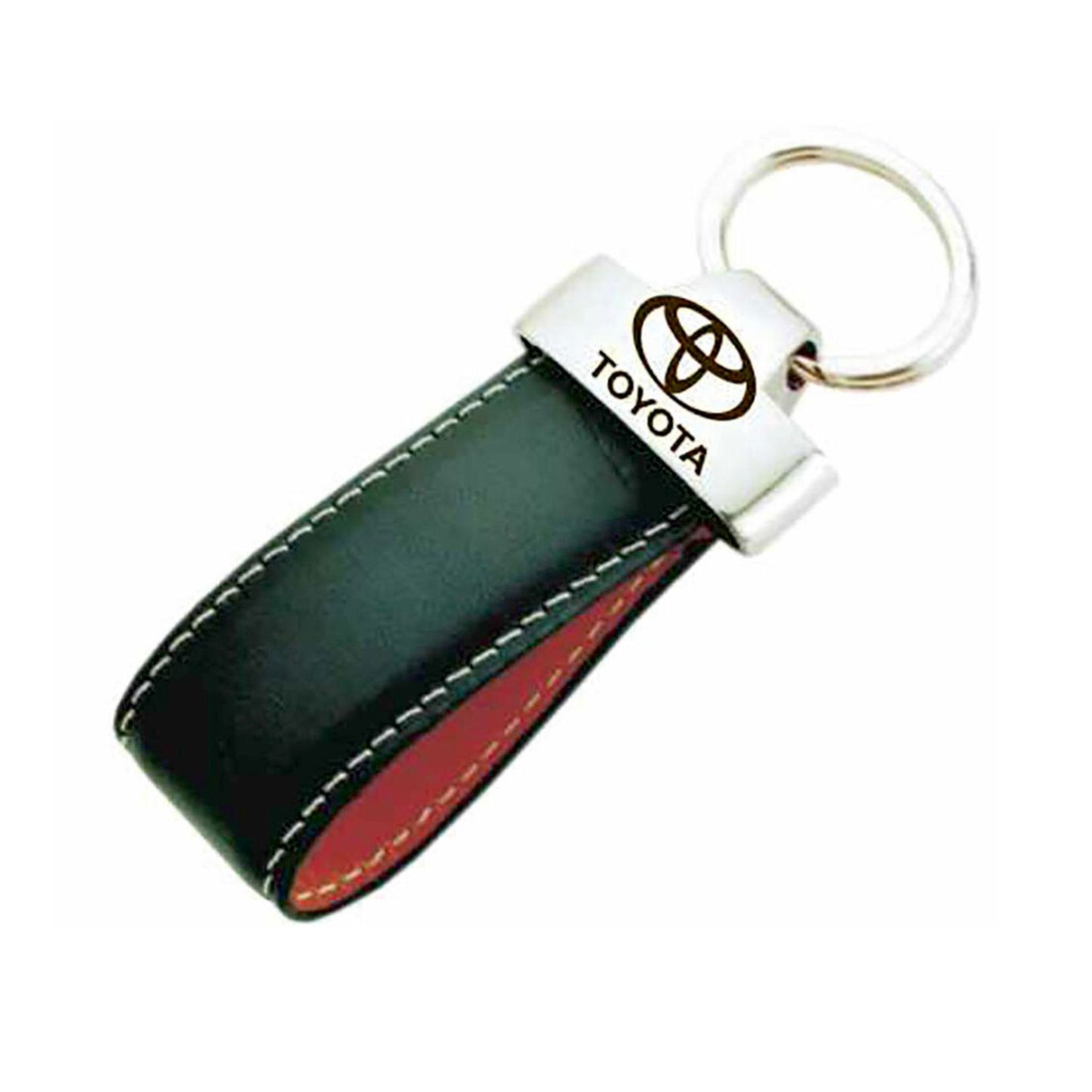 Metal Keychain With Customizable PU Strap