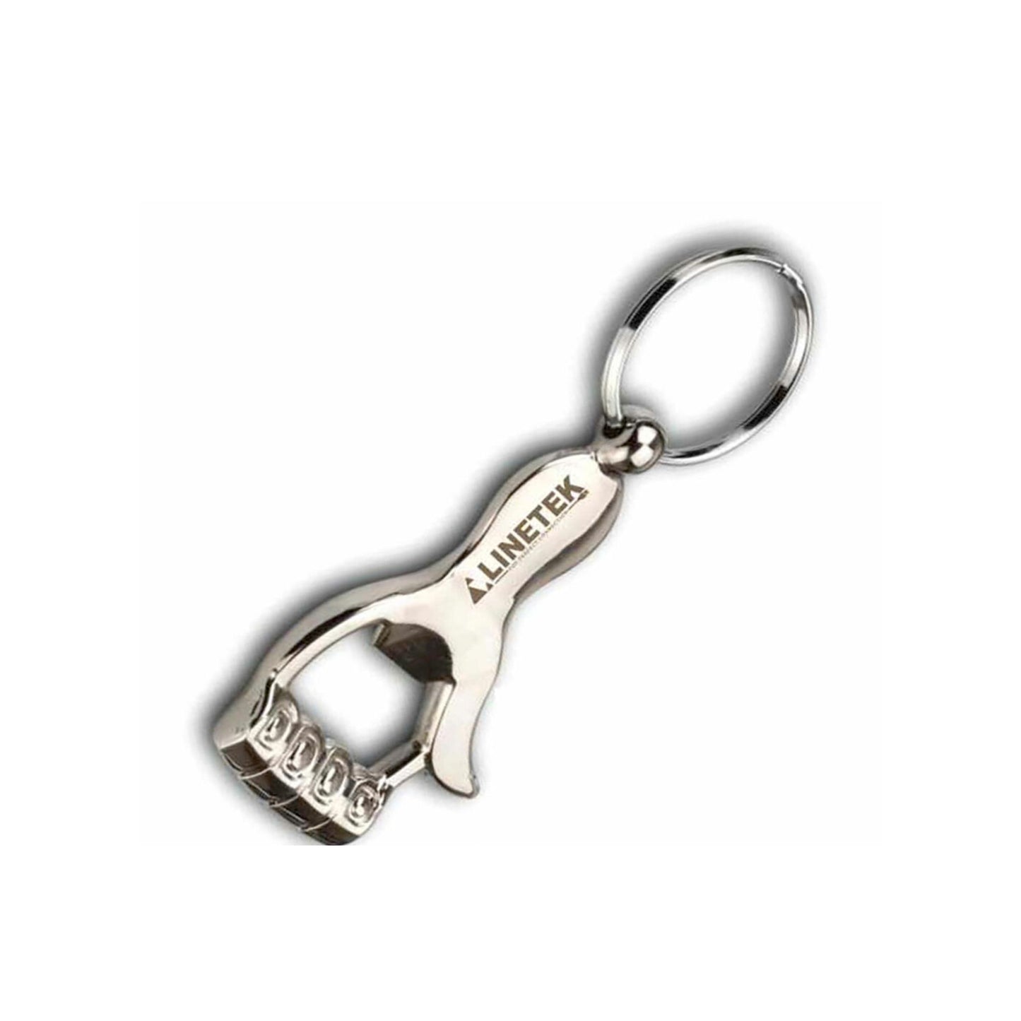 Fist-Shaped Metal Opener Keychain