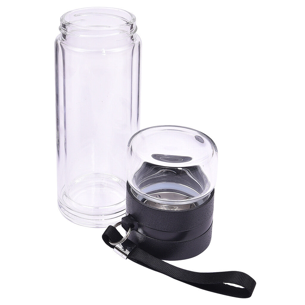 Brew Borosilicate Double Wall Bottle With Tea Infuser