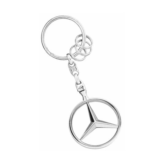 Silver Metal Premium Mercedes Keychain