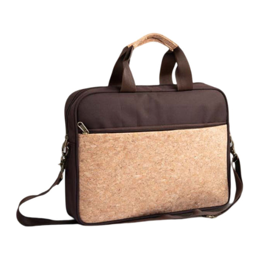 Eco-Friendly Cork Laptop Bag with 2 tone finish