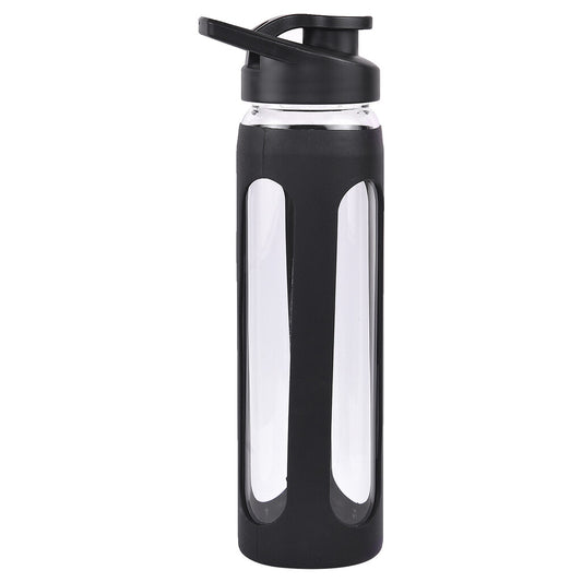 BORO FLIP Borosilicate Glass Bottle with Silicon Sleeve