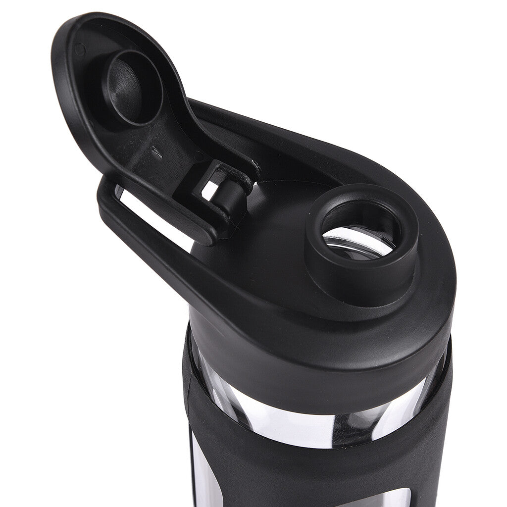 BORO FLIP Borosilicate Glass Bottle with Silicon Sleeve