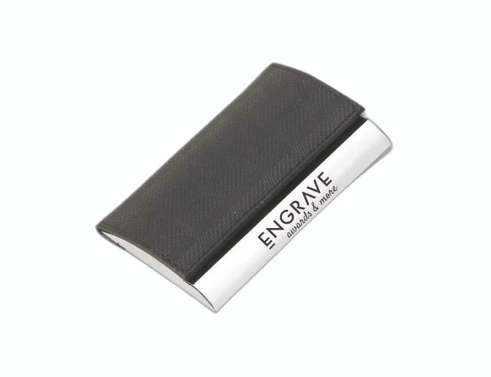 Black Leather Visiting Card Holder