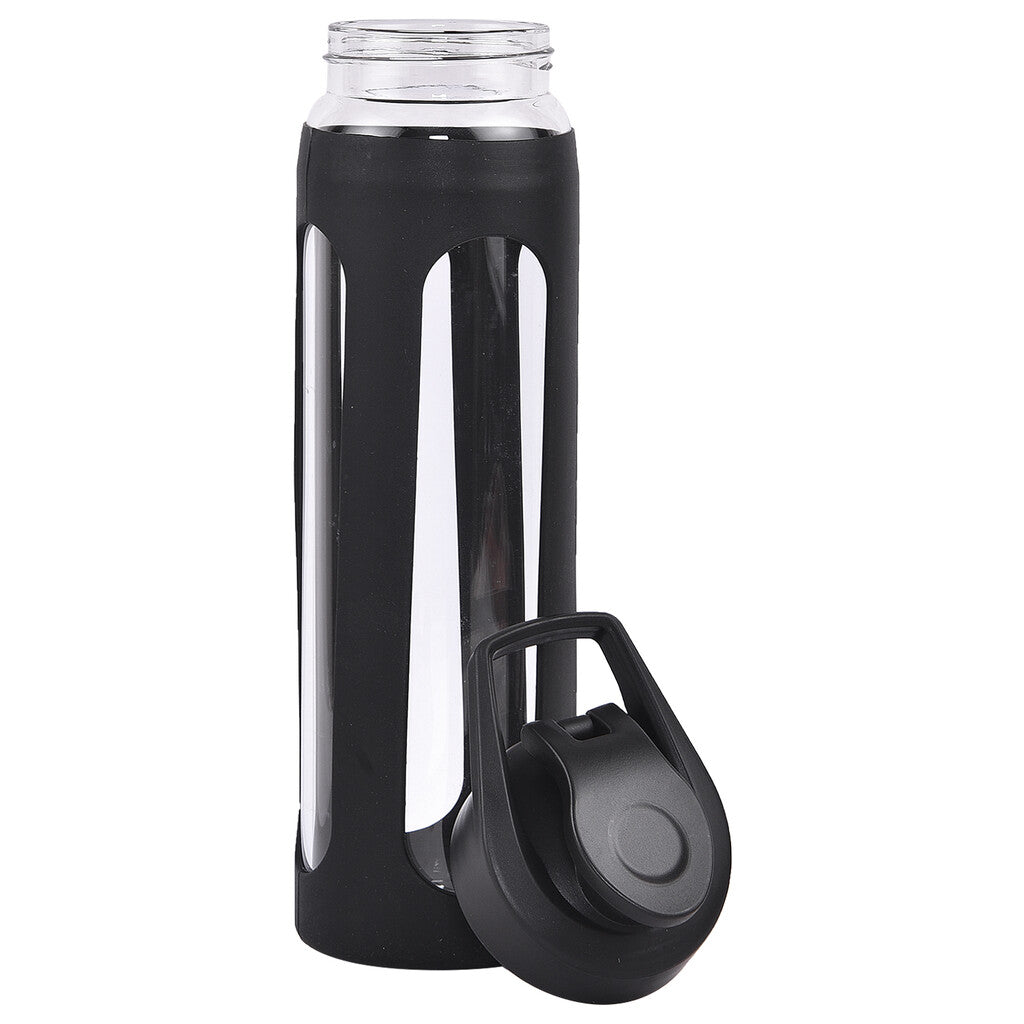 BORO FLIP Borosilicate Glass Bottle with Silicon Sleeve