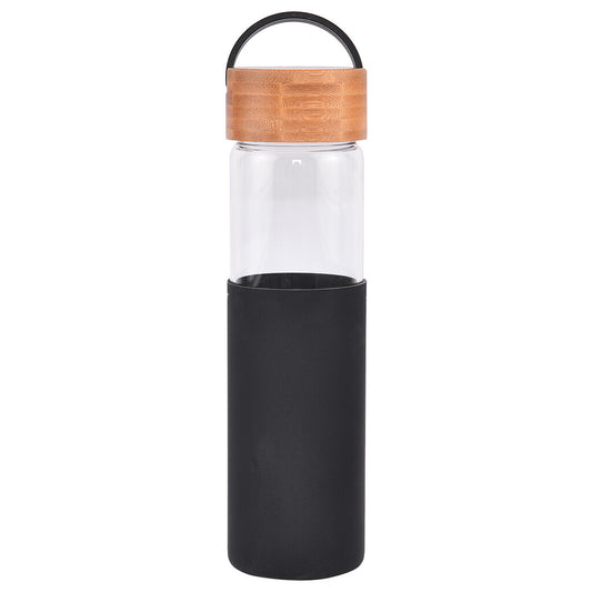 SILI BOT Borosilicate Glass Bottle with Silicon Sleeve