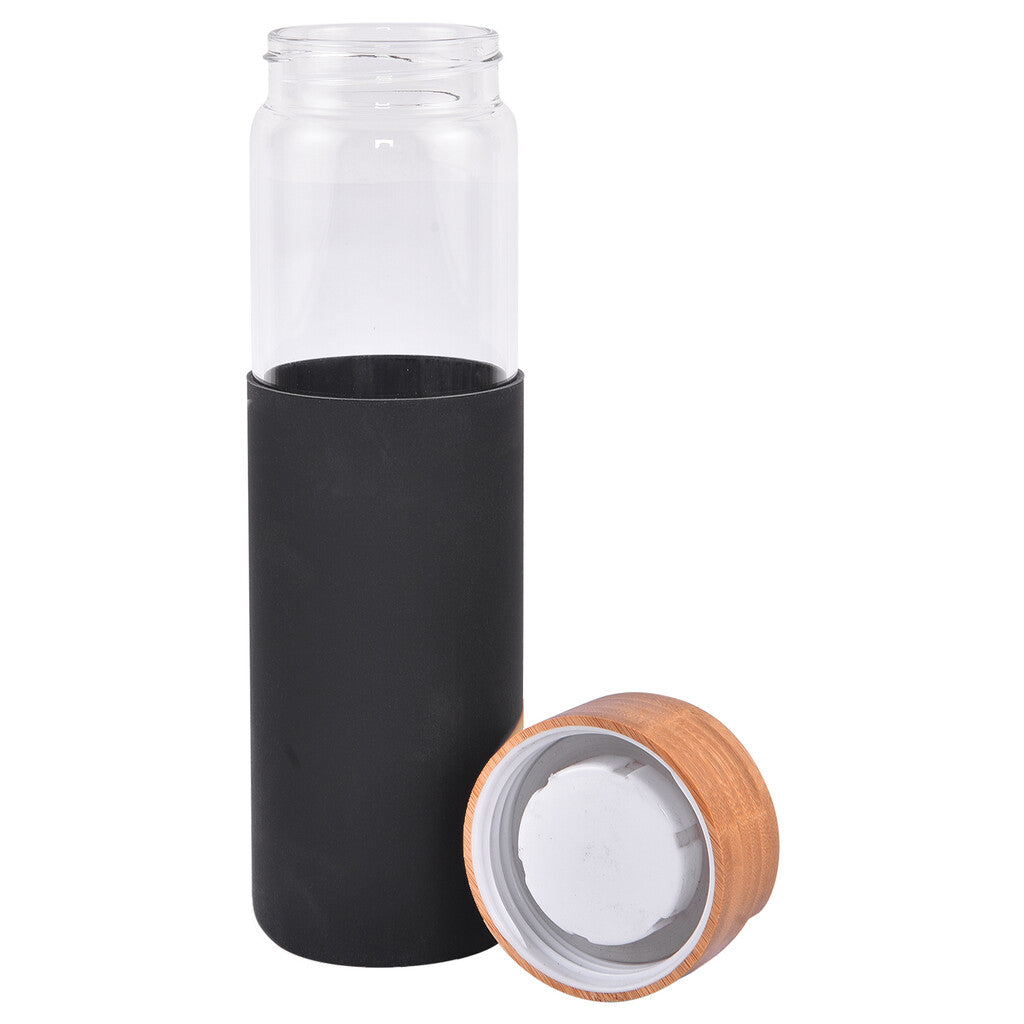 SILI BOT Borosilicate Glass Bottle with Silicon Sleeve