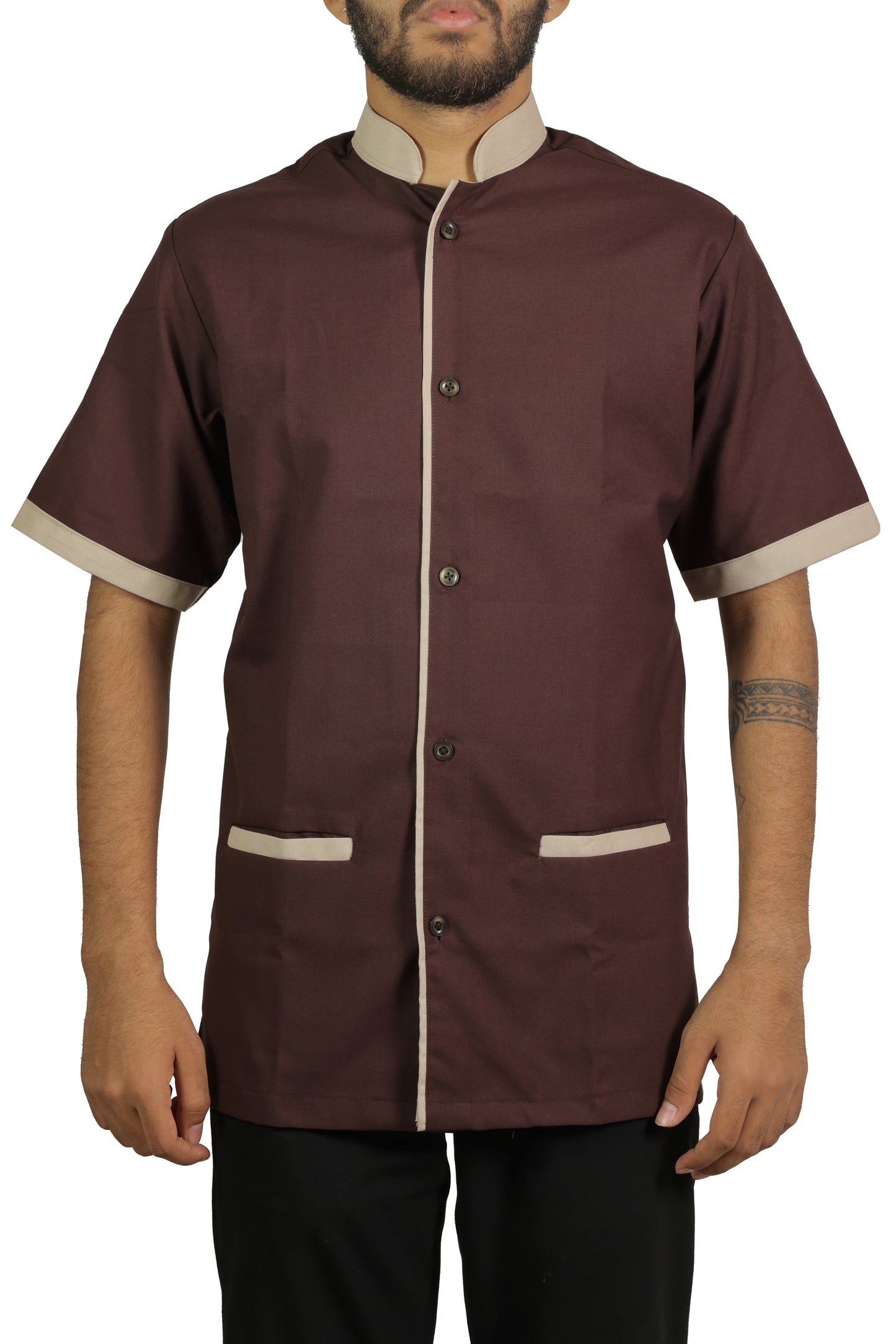 Housekeeping Shirt Chinese Collar