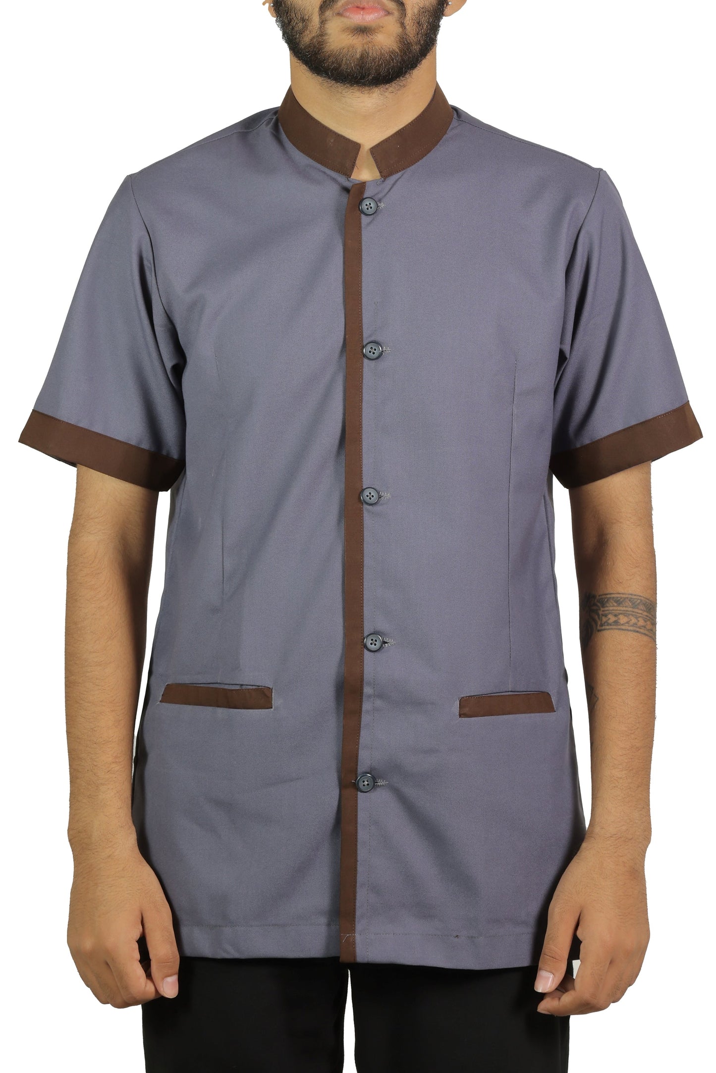 Housekeeping Shirt Chinese Collar