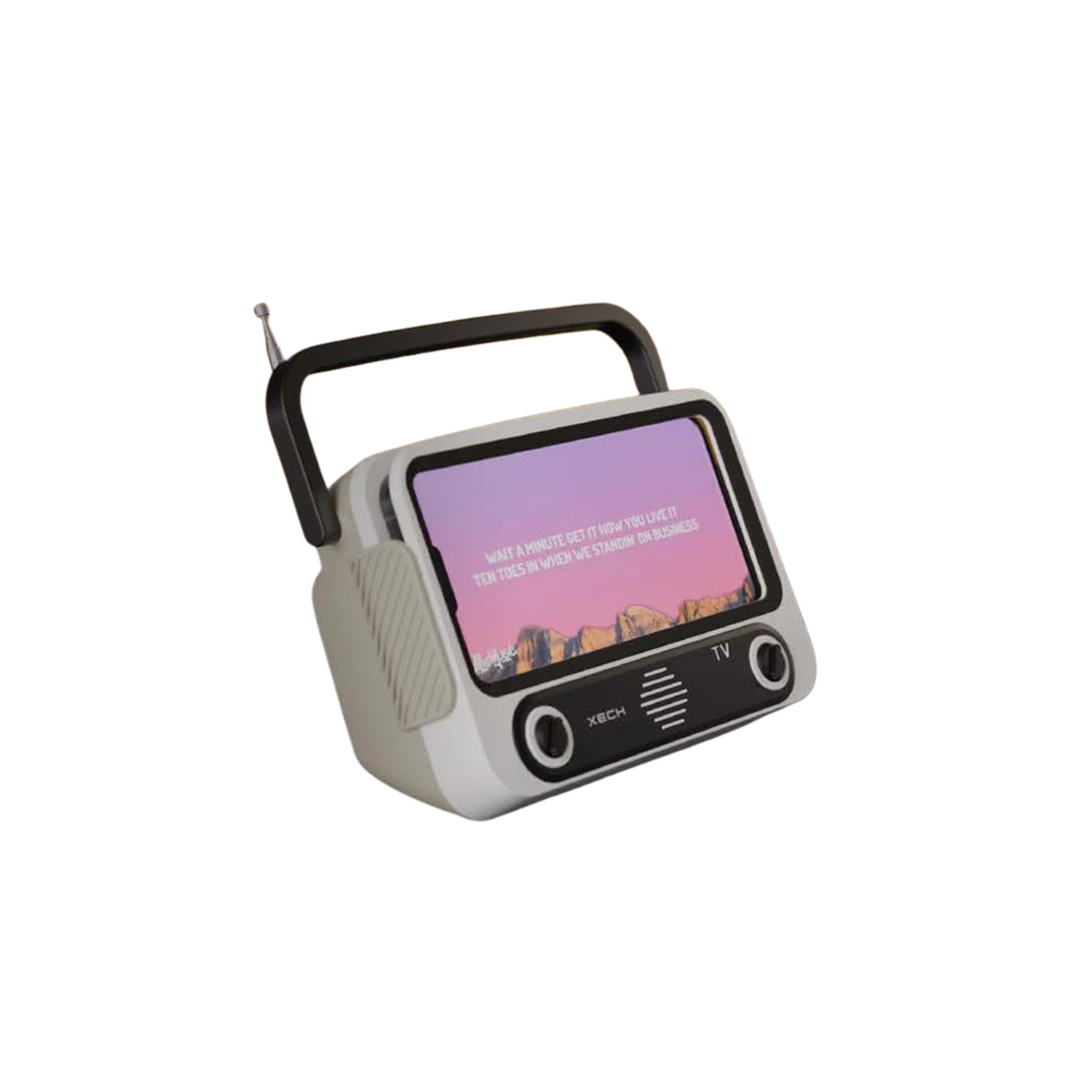 XECH RETRO SPEAKER WITH PHONE HOLDER